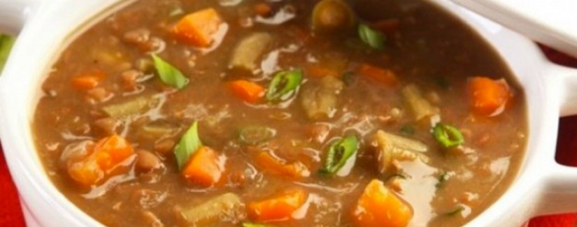 Фасоль с овощами