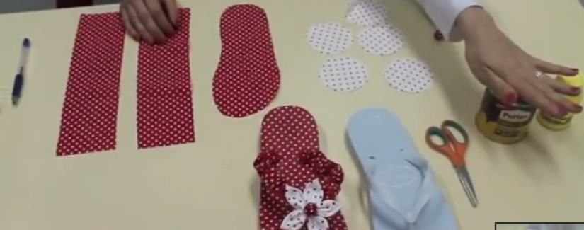 Como customizar um chinelo